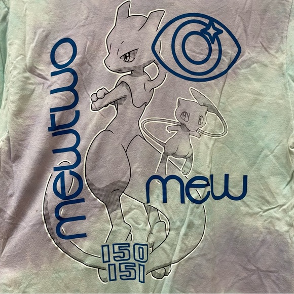 Pokémon Mew and Mewtwo Long Sleeved Lightweight 100% Cotton Shirt - Picture 6 of 6
